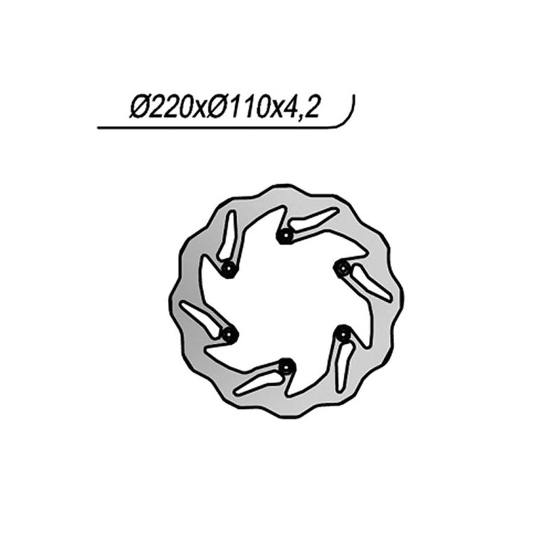 DISCO FRENO POST. NG 129X KTM XC 2T (USA) 150 10/13