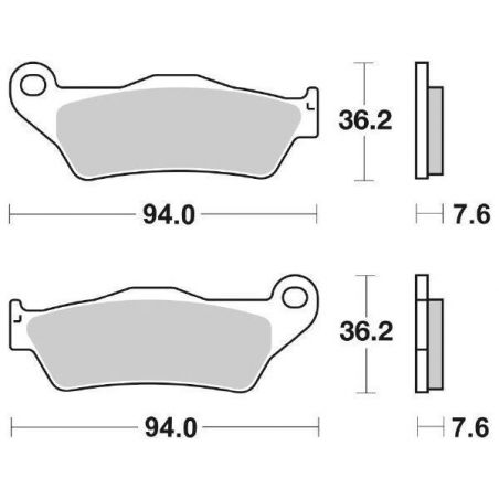 PASTIGLIA FRENO ANT. SBS 151HF KTM EXC 2T TPI 250 18/21