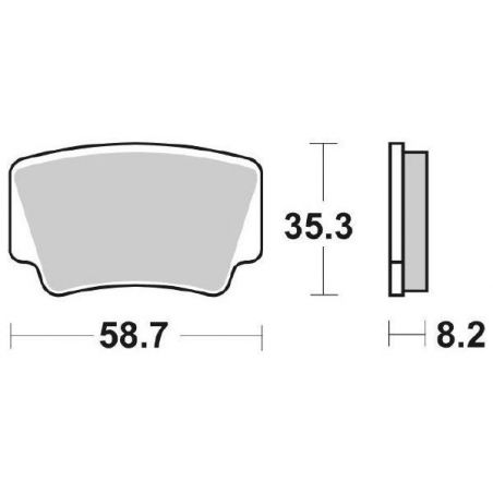 PASTIGLIA FRENO POST. SBS 867SI KTM SXF ATV 450 09/12