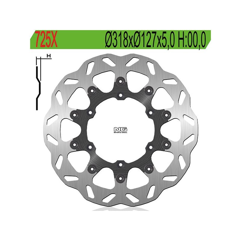 DISCO FRENO ANT. NG 725X KTM LC4 Supermoto 4T 620 00/01
