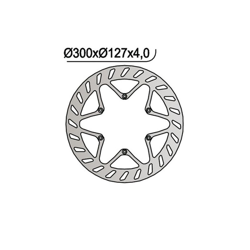 DISCO FRENO ANT. NG 1043 KTM LC4 Rallye Factory Replica 660 03/07