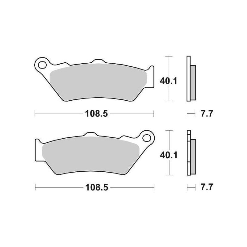 PASTIGLIA FRENO ANT. SBS 674HF KTM RFR Rallye Factory Replica 690 08/10