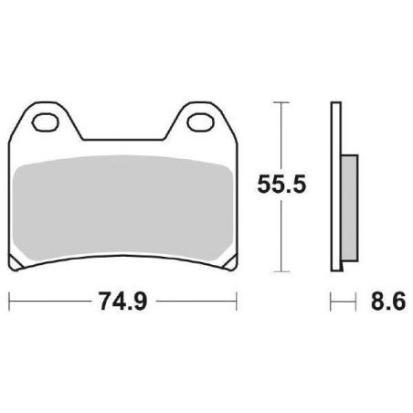 PASTIGLIA FRENO ANT. SBS 706DC KTM Duke (F9703U1) 890 21/21