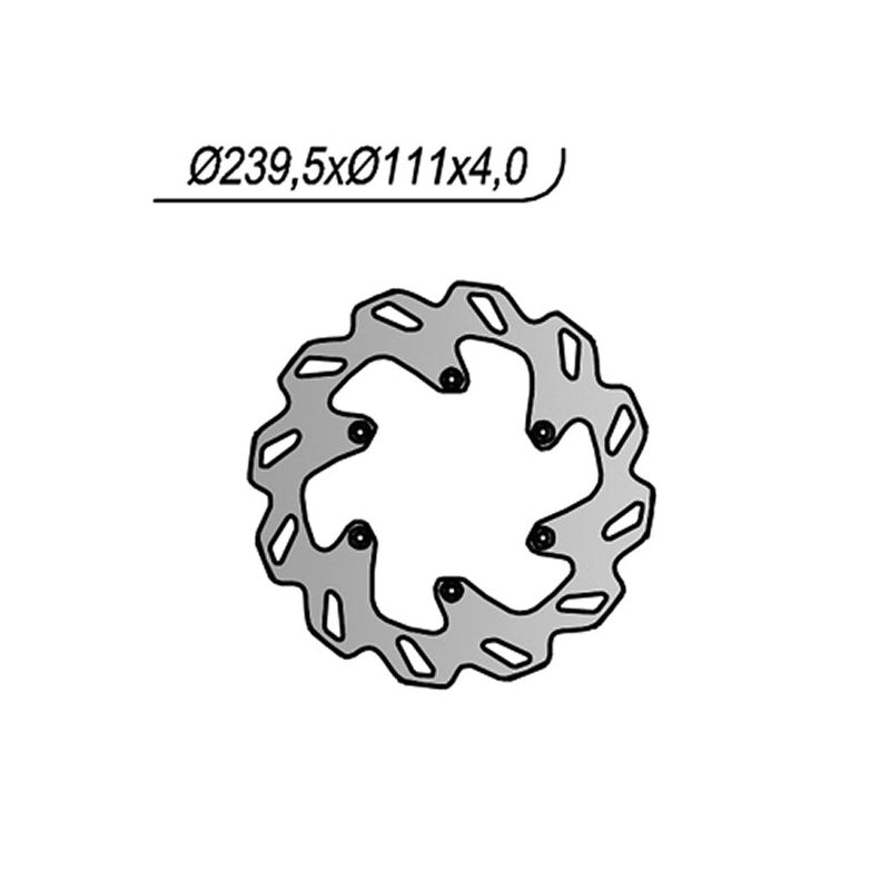 DISCO FRENO POST. NG 1172X KTM LC8 Super Enduro R 950 06/08