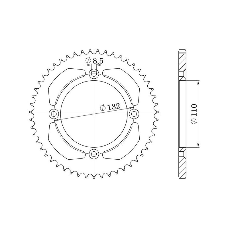 CORONA S AC P525-D38 SGR - SPROCKETS  KTM Super Duke / R 990 05/06