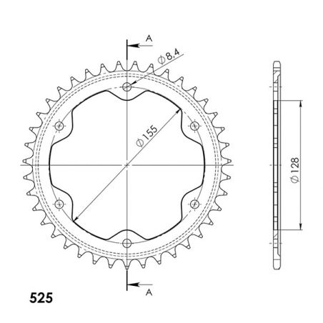 547190038 CORONA S AC P525-D38 SUPERSPROX KTM Super Duke GT 1290 16/21  SUPERSPROX