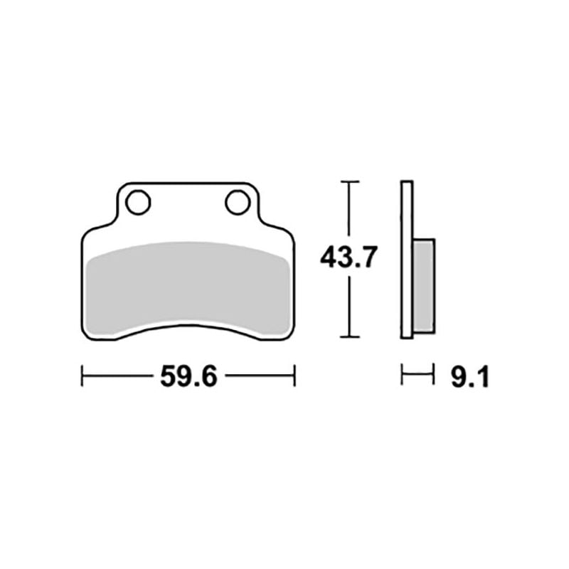PASTIGLIA FRENO ANT. SBS 141HM KYMCO Calypso 50 99/99