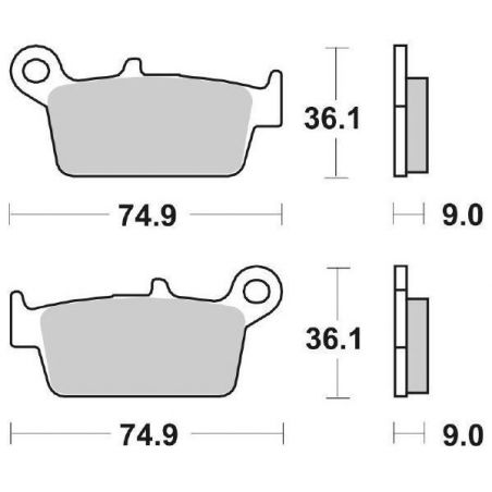 121HF PASTIGLIA FRENO ANT. SBS 121HF KYMCO CX Super 50 94/97  SBS