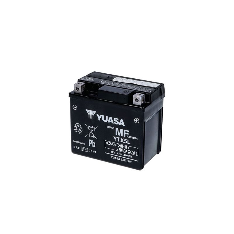 YTX5L-BS(WC) BATTERIA YUASA YTX5L-BS(WC) KYMCO Dink LC 50 99/02  YUASA
