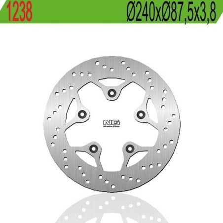 1238 DISCO FRENO POST. NG 1238 KYMCO Agility 4T R16 Plus E5 125 21/21  NG