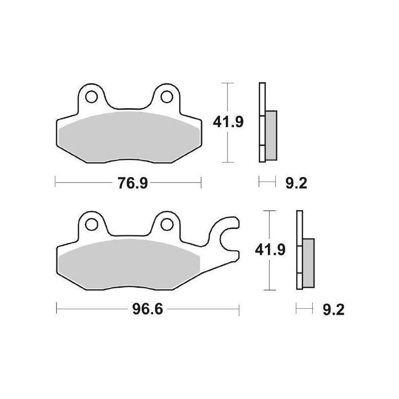 PASTIGLIA FRENO ANT. SBS 119HF KYMCO Dink Classic / E2 125 02/06