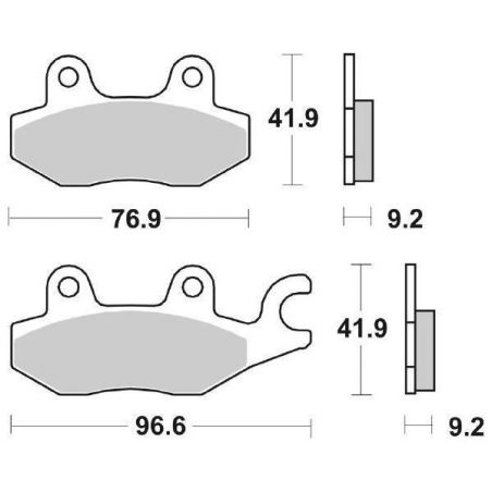 PASTIGLIA FRENO ANT. SBS 119MS KYMCO Grand Dink E3 125 08/11