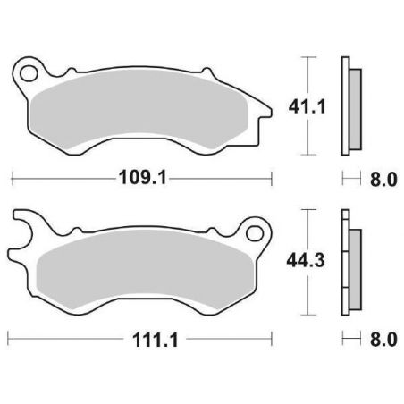 PASTIGLIA FRENO ANT. SBS 205CT KYMCO People One E4 125 16/20