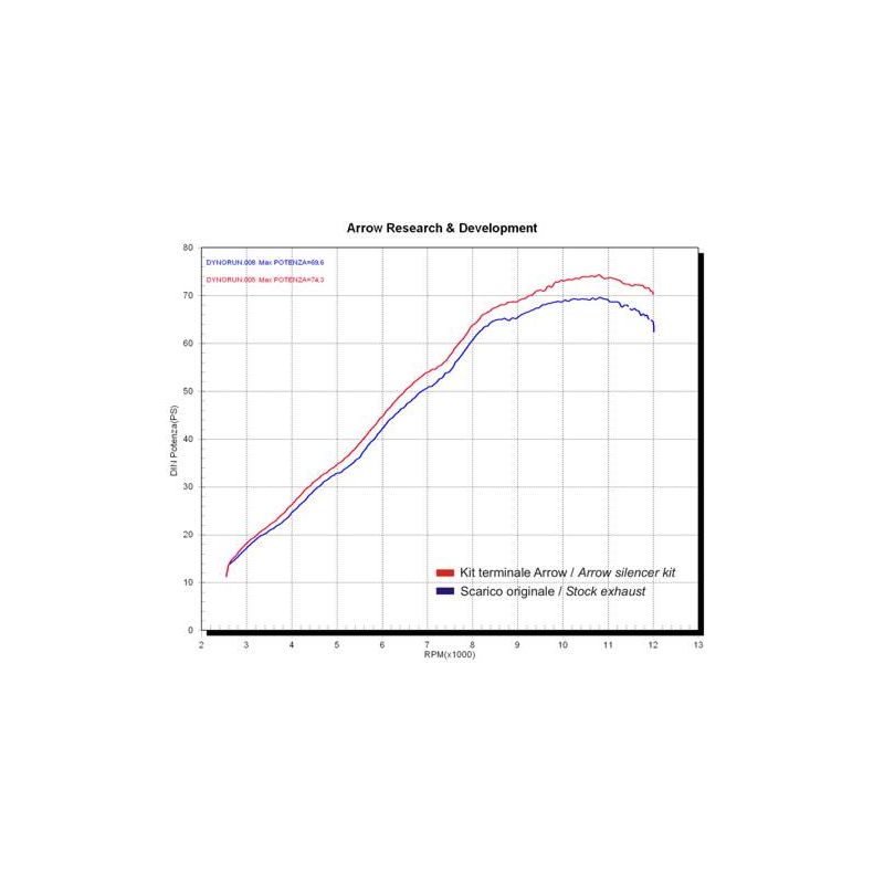 Terminali Race-Tech Approved carbonio Honda CBF 600 2004-2008 600 cc