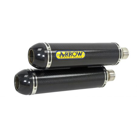 Terminali Round-Sil carbonio omologati (Dx+ Sx) Ducati Multistrada 1000 DS 2004-2006 1000 cc