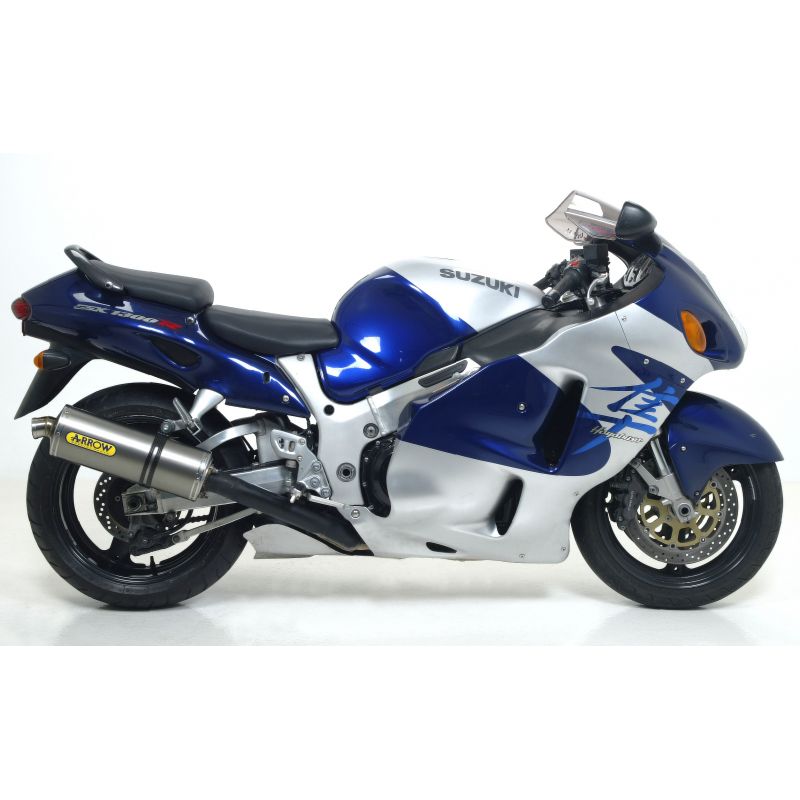 Terminali Race-Tech Approved carbonio (Dx+Sx) per collettori originali Suzuki GSX 1300 R Hayabusa 1999-2006 1300 cc