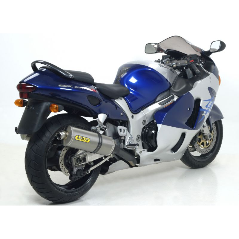 Terminali Race-Tech Approved carbonio (Dx+Sx) per collettori originali Suzuki GSX 1300 R Hayabusa 1999-2006 1300 cc