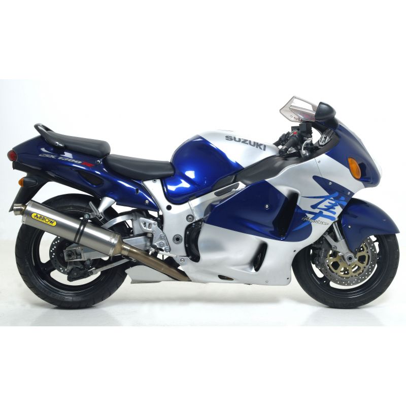 Terminali Race-Tech Approved carbonio (Dx+Sx) per collettori originali Suzuki GSX 1300 R Hayabusa 1999-2006 1300 cc