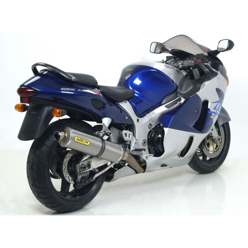 Terminali Race-Tech Approved carbonio (Dx+Sx) per collettori originali Suzuki GSX 1300 R Hayabusa 1999-2006 1300 cc