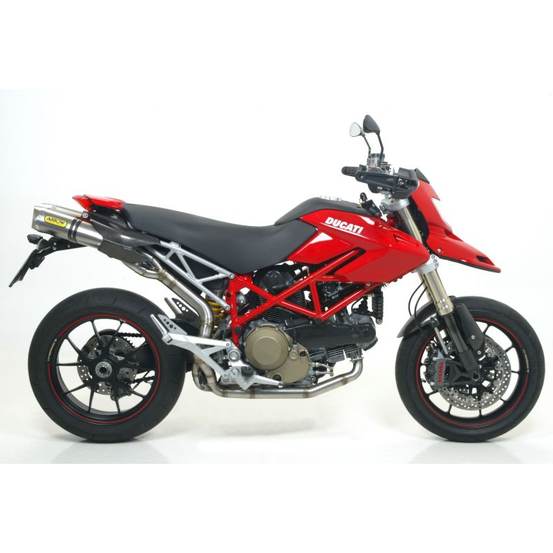 Terminali Thunder Approved Titanio (Dx+Sx) con fondello carby Ducati Hypermotard 1100 2007-2012 1100 cc