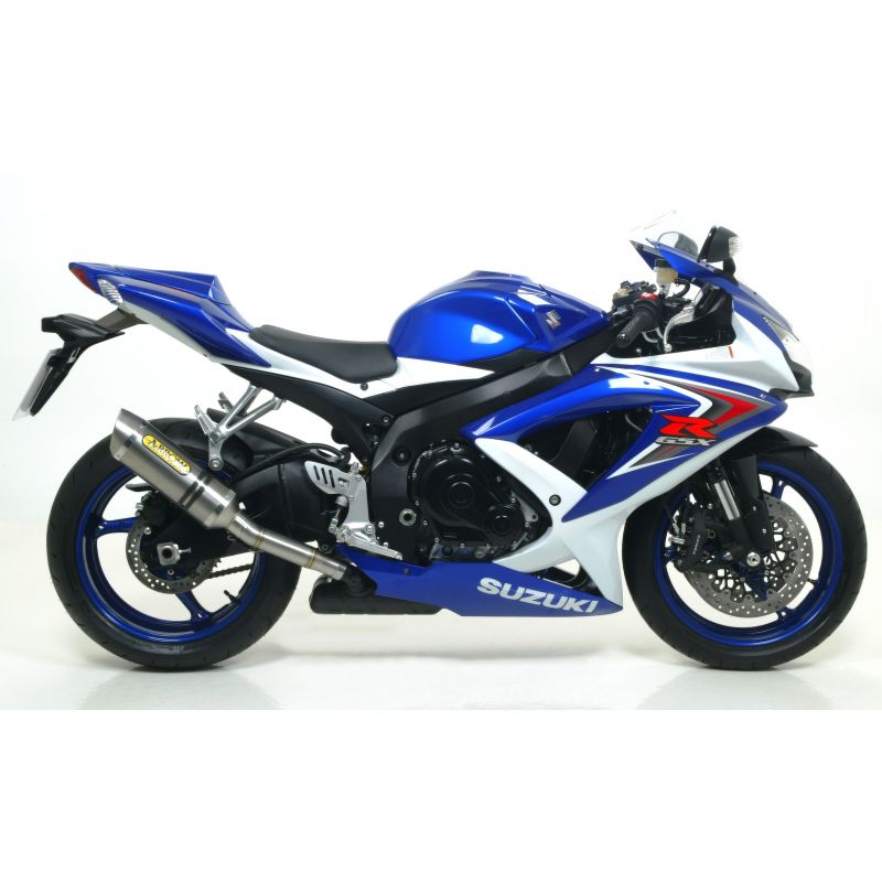 Terminale Pro-Racing Approved con fondello in carbonio per collettori originali Suzuki GSX-R 600 i.e. 2008-2010 600 cc