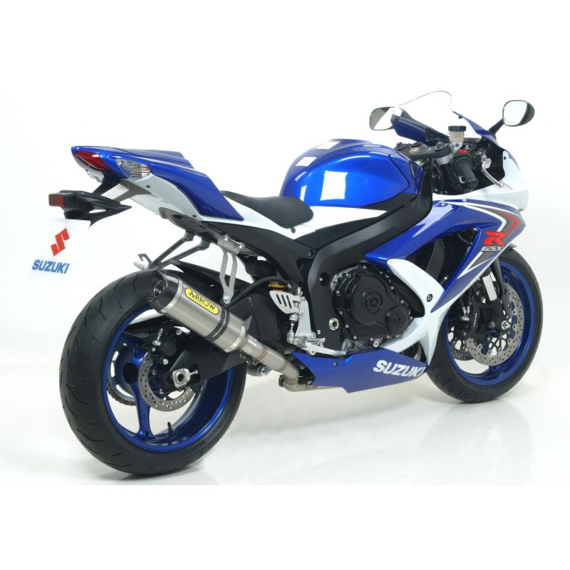 Terminale Pro-Racing Approved con fondello in carbonio per collettori originali Suzuki GSX-R 750 i.e. 2008-2010 750 cc