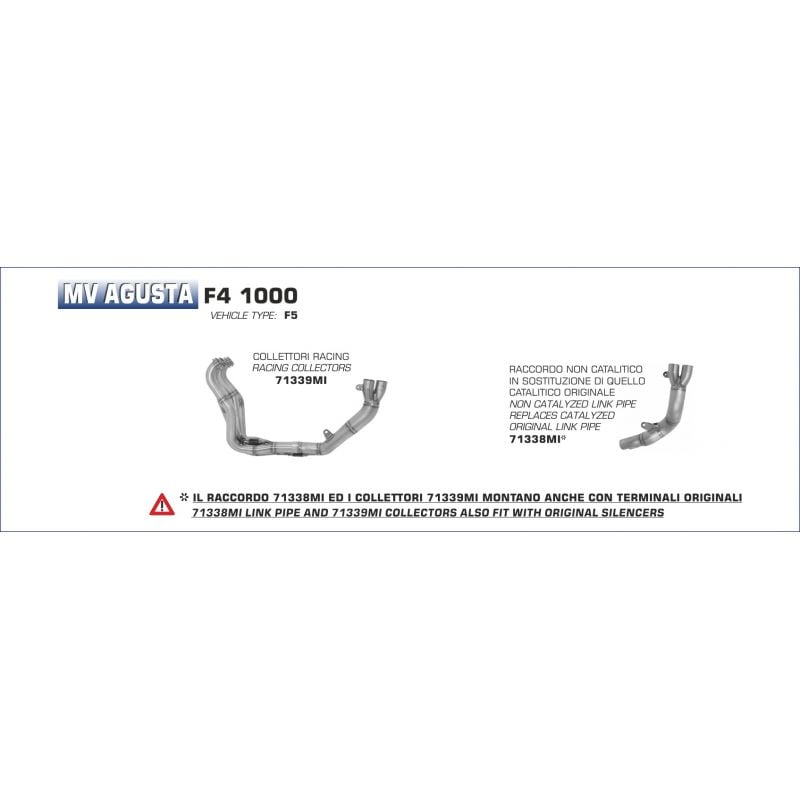 Kit completo COMPETITION (per moto elaborate) con fondello carby MV Agusta F4 1000 2004-2007 1000 cc