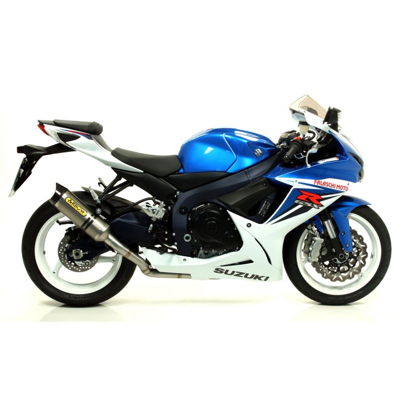 Terminale Trophy Approved con fondello in carbonio per collettori originali Suzuki GSX-R 750 i.e. 2011-2016 750 cc