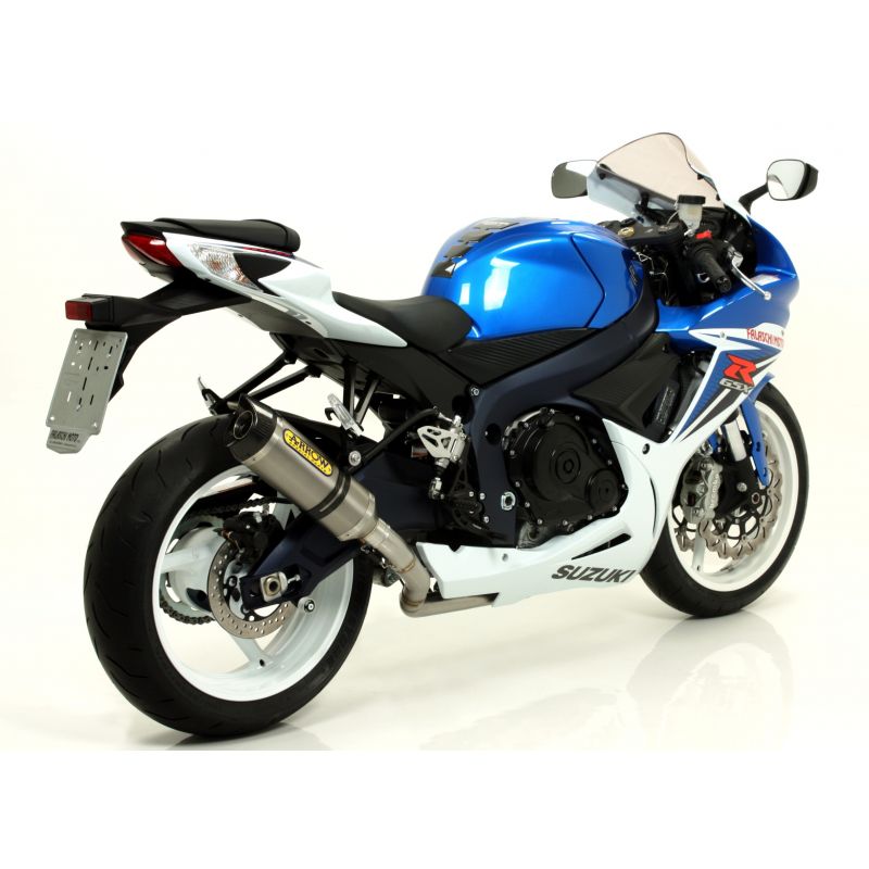 Terminale Trophy Approved con fondello in carbonio per collettori originali Suzuki GSX-R 750 i.e. 2011-2016 750 cc