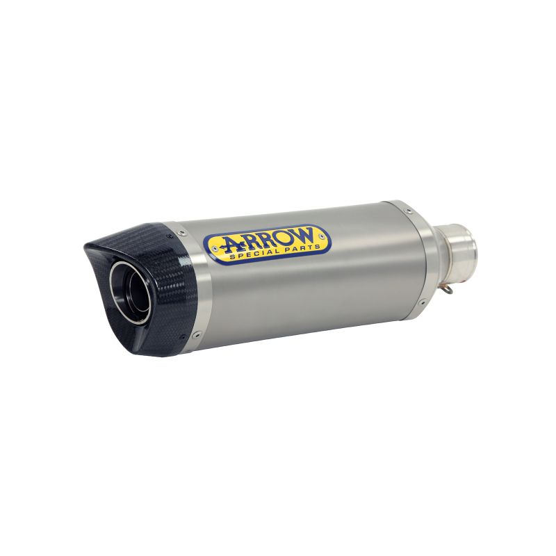 Terminali Thunder alluminio Dark" (Dx+Sx) con fondello carby - versione corta" Ducati Hypermotard 1100 2007-2012 1100 cc