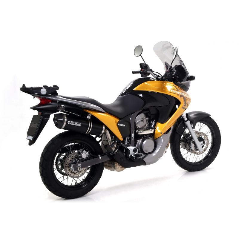 Terminale Race-Tech alluminio Dark" con fondello carby" Honda XL 700 V TRANSALP 2008-2013  cc