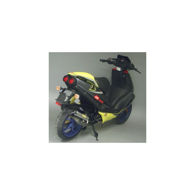33638SEN Marmitta scooter Street Black" Aprilia SR 50 KAT 2000-2003 50 cc 8019799054820 ARROW