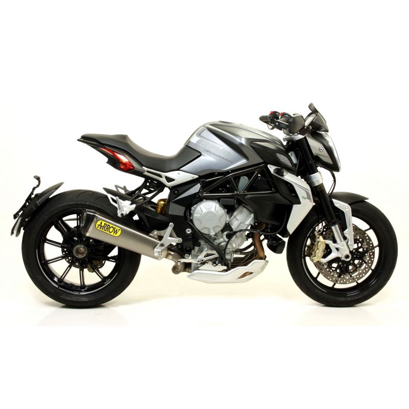 71800AKN Terminale Race-Tech Approved alluminio Dark" con fondello carby" MV Agusta RIVALE 800