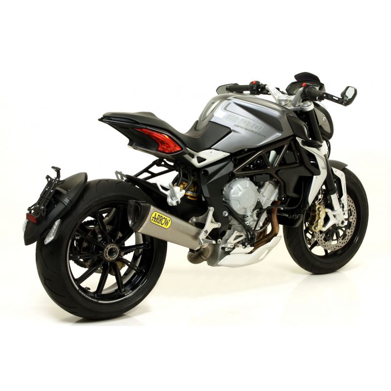 71800AKN Terminale Race-Tech Approved alluminio Dark" con fondello carby" MV Agusta RIVALE 800