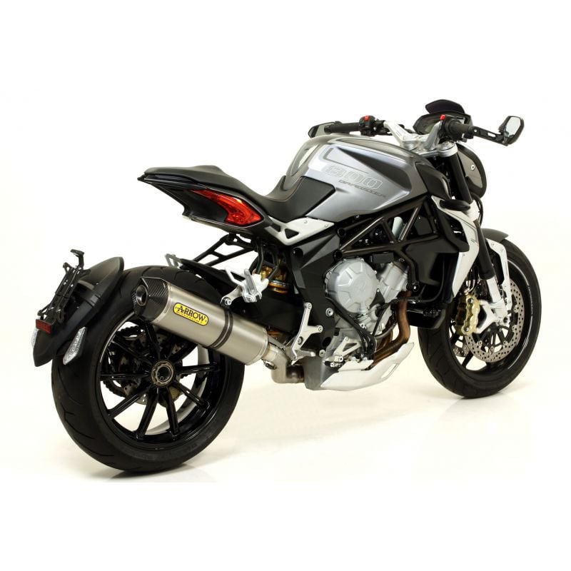 71800AKN Terminale Race-Tech Approved alluminio Dark" con fondello carby" MV Agusta RIVALE 800