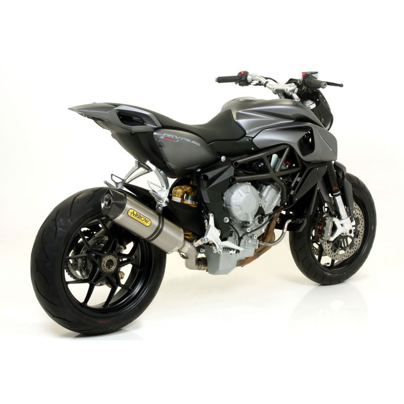 71800AKN Terminale Race-Tech Approved alluminio Dark" con fondello carby" MV Agusta RIVALE 800
