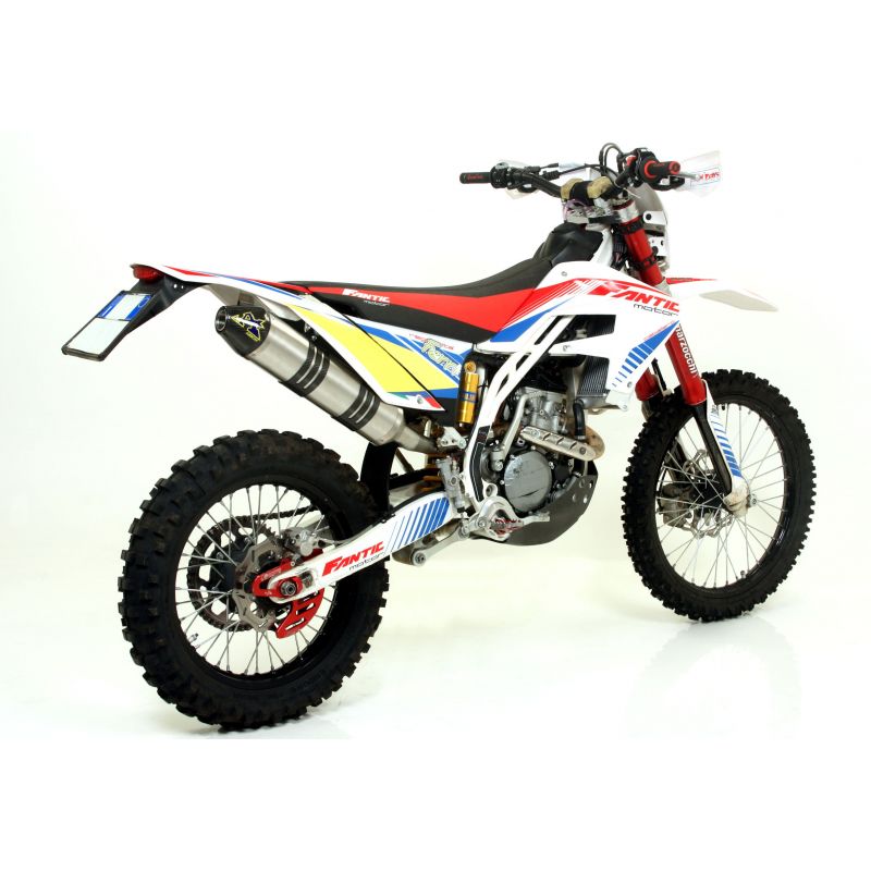 Terminale Off-Road Thunder titanio con fondello carby Fantic Motor TF 250 ES Caballero 2013- 250 cc