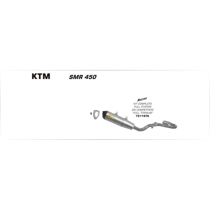 Kit completo Off-Road MX Competition con fondello carby KTM SMR 450 2012- 450 cc