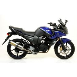 Terminale Thunder alluminio Dark" con fondello carby" Yamaha FZ16 - Fazer 16 2008-2012  cc