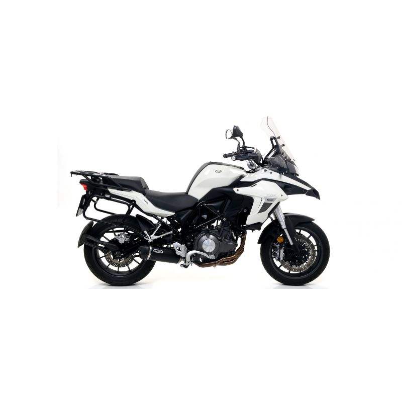 Terminale Race-Tech alluminio Dark" con fondello carby" Benelli TRK 502 2017-2020  cc