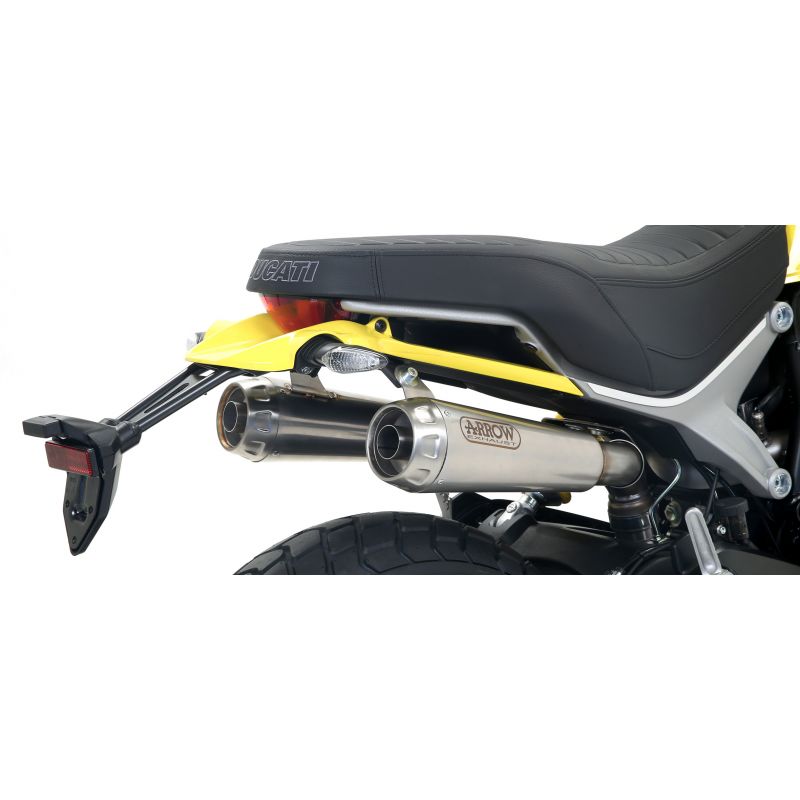 Terminali Pro-Race nichrom Dark" (Dx+Sx)" Ducati Scrambler 1100 2018-2020 1100 cc