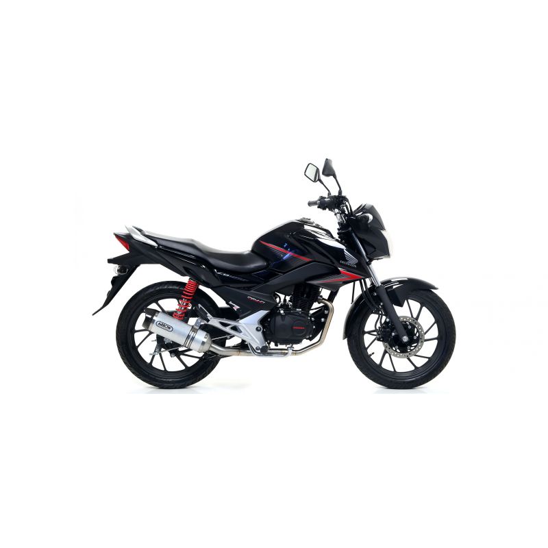 Terminale Thunder alluminio Dark" con fondello carby" Honda CB 125 F 2017-2020  cc