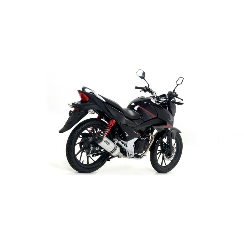 Terminale Thunder alluminio Dark" con fondello carby" Honda CB 125 F 2017-2020  cc