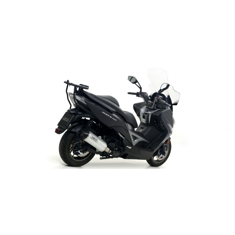 73516ANN Terminale Urban alluminio Dark" con fondello "Dark" Kymco XCITING 400i 2017-2018 cc  ARROW