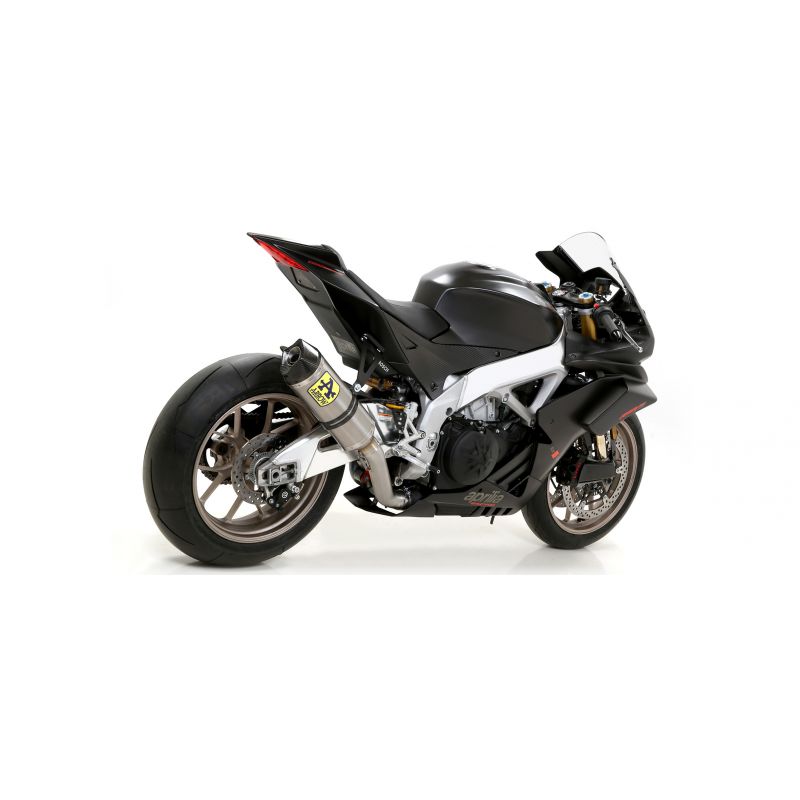 71906AKB Terminale Race-Tech alluminio White" con fondello carby" Aprilia TUONO V4 1100 2019-2020