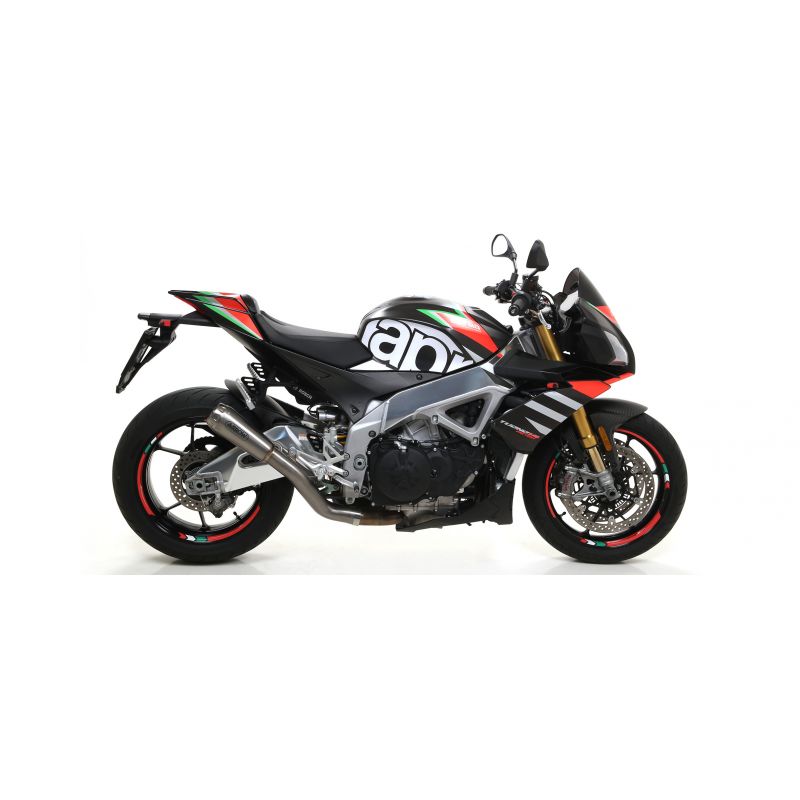 71906AKB Terminale Race-Tech alluminio White" con fondello carby" Aprilia TUONO V4 1100 2019-2020