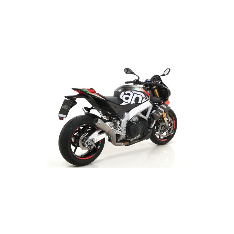 71906AKB Terminale Race-Tech alluminio White" con fondello carby" Aprilia TUONO V4 1100 2019-2020