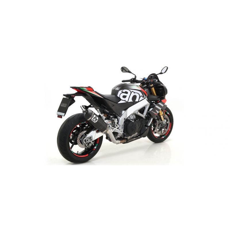 71906AKB Terminale Race-Tech alluminio White" con fondello carby" Aprilia TUONO V4 1100 2019-2020