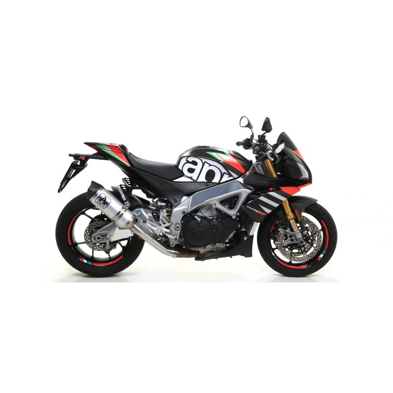 71906AKB Terminale Race-Tech alluminio White" con fondello carby" Aprilia TUONO V4 1100 2019-2020