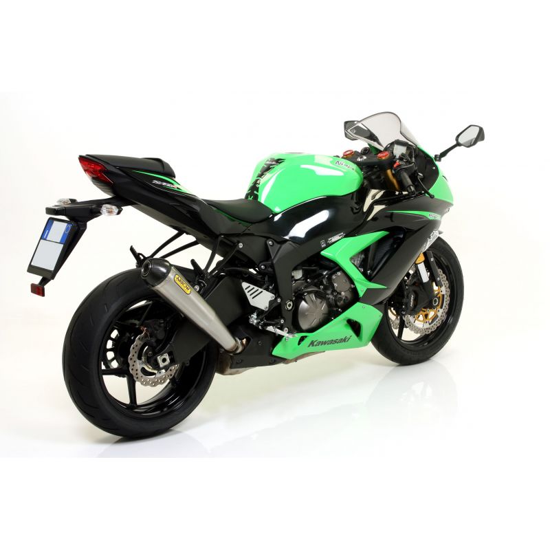 71209MKZ Kit completo COMPETITION FULL TITANIUM" con silenziatore in carbonio" Kawasaki ZX-6R 636